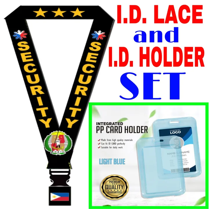 SECURITY ID Lace ID Holder Set ID Sling Lanyard Lazada PH