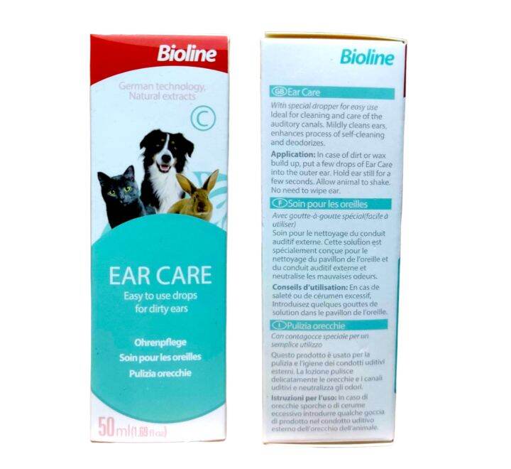 Bioline Ear Drops for Dogs and Cats 50ml Lazada PH