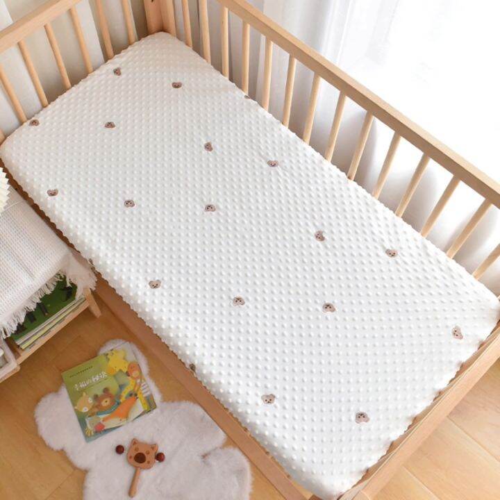 Soft Doudou Velvet Baby Bed Comfort Sheet with Elastic Band