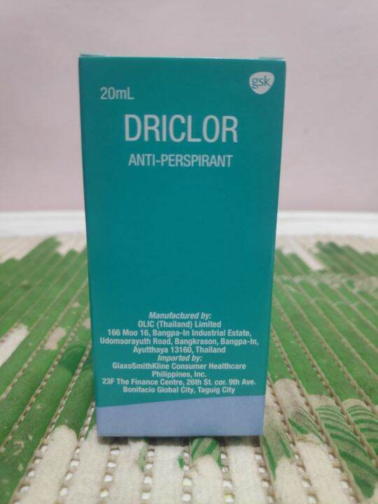 DRICLOR Tropical Antiperspirant Aluminum Chloride Hexahydrate Lazada PH