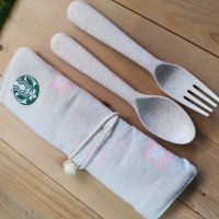 ?Starbucks Reusable Table Set เซทช้อนส้อมพกพา (Starbucks แบรนด์แท้)