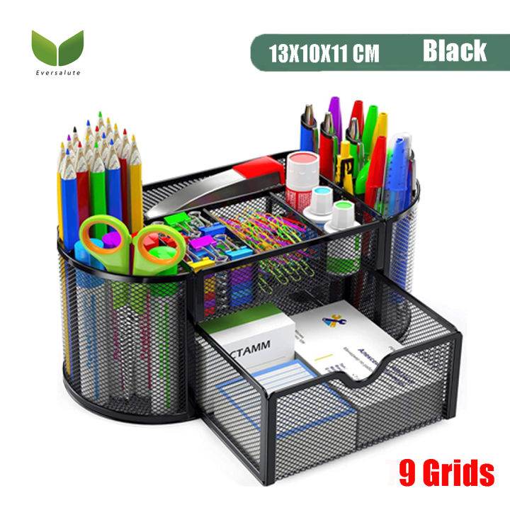 DIY Multi-function 4 Grid Desktop Organizer, White, Pink Pen Holder,  Office, Party Favors, Stationery Holder, White, Pink Animal Pen Holder 