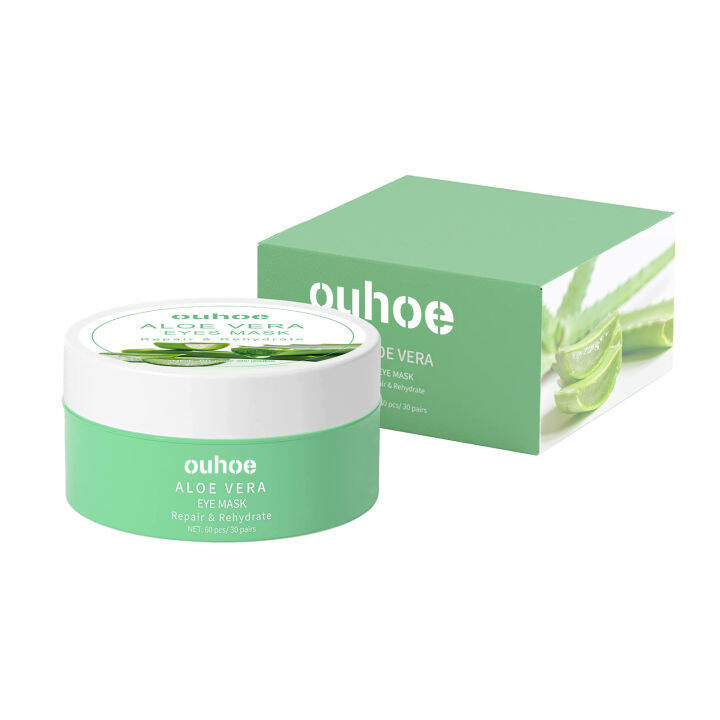 Ouhoe Aloe Vera Eye Mask Firming Antiwrinkle Dark Circles Eye Bags