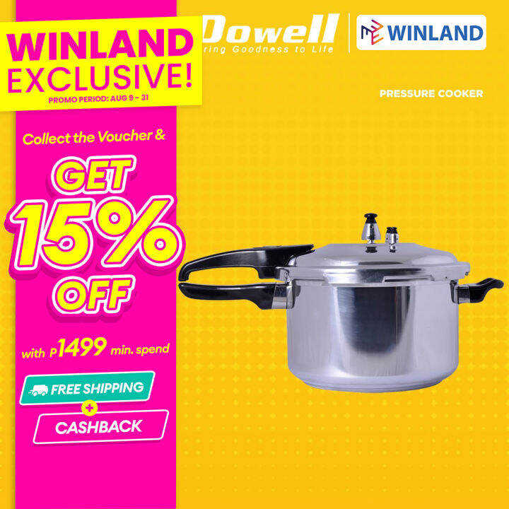 DOWELL by Winland 7 Liter Pressure Cooker with Induction Base PC7IB Lazada PH