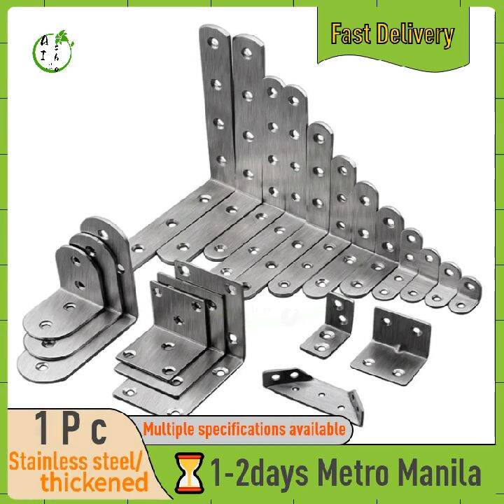 【COD】1Pc Stainless Steel Corner Code Hardware Thickened Square Corner ...