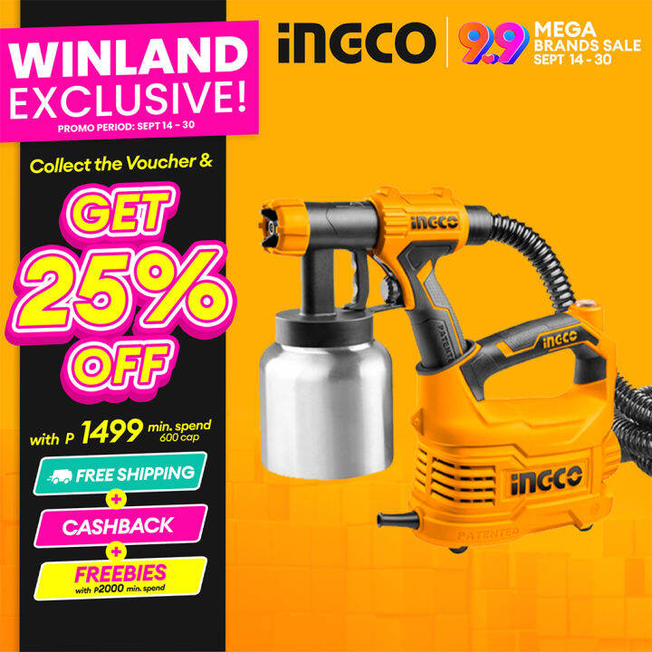 INGCO by Winland Floor Based Electric Paint Spray Gun Painting Machine
