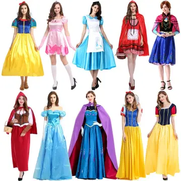 Adult Bell Princess Dress Stage Performance Disney Cinderella Elsa Anna  Halloween Cos Annual Meeting Costume