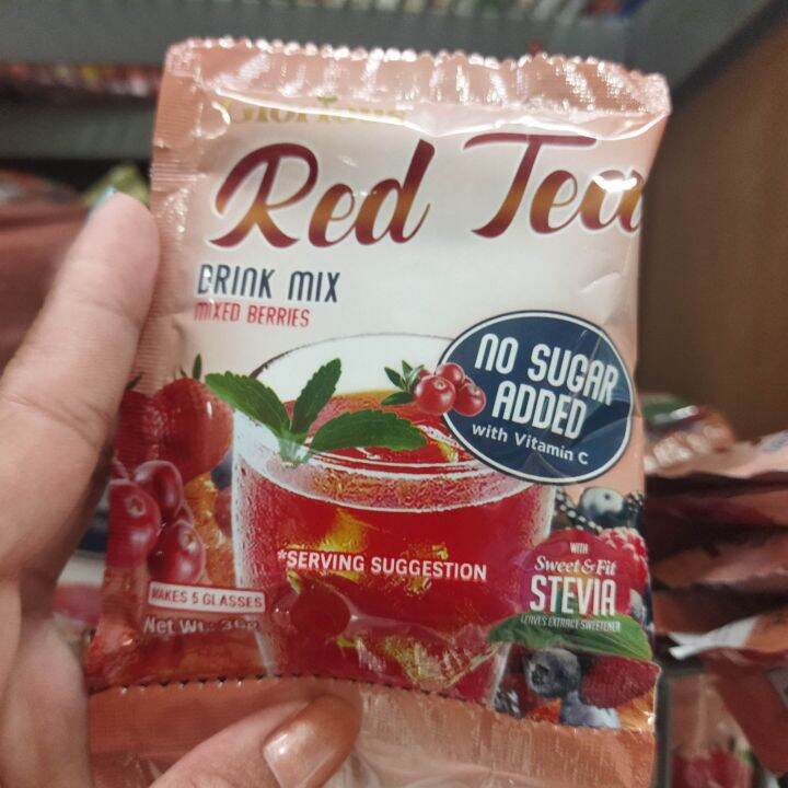 Glorious Red Iced Tea Mixed Berries flavor 36grams, powdered drink mix