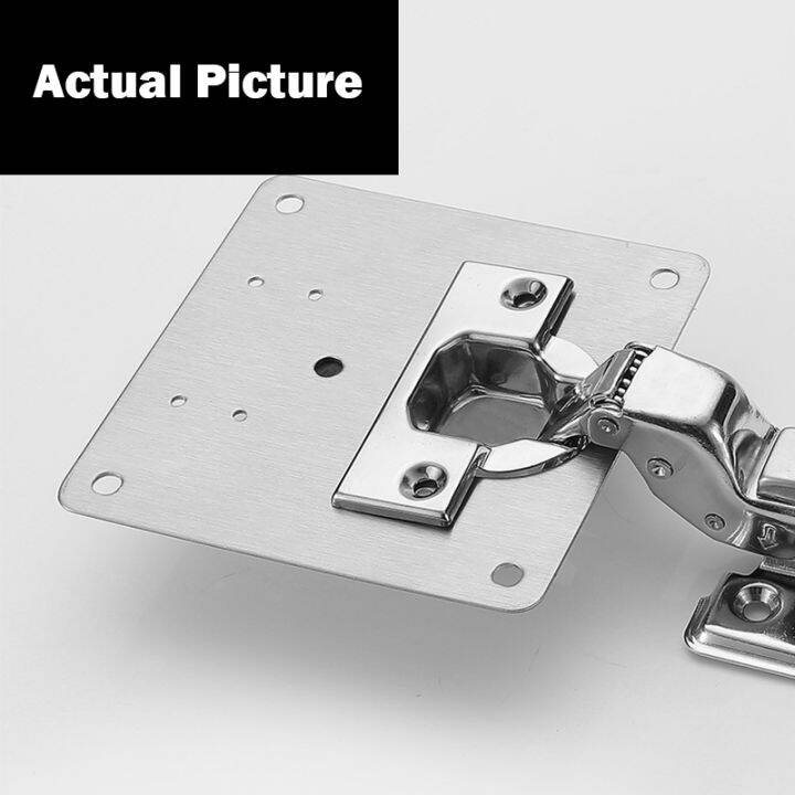 Hinge Repair Plate, Brushed Stainless Steel Hinge Fixing Plate