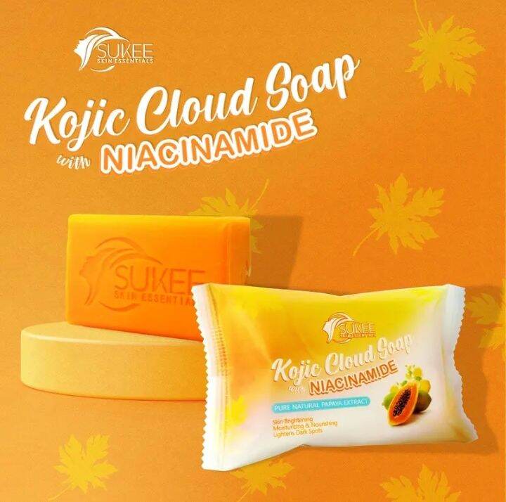 sukee skin essentials Kojic cloud soap with niacinamide Lazada PH