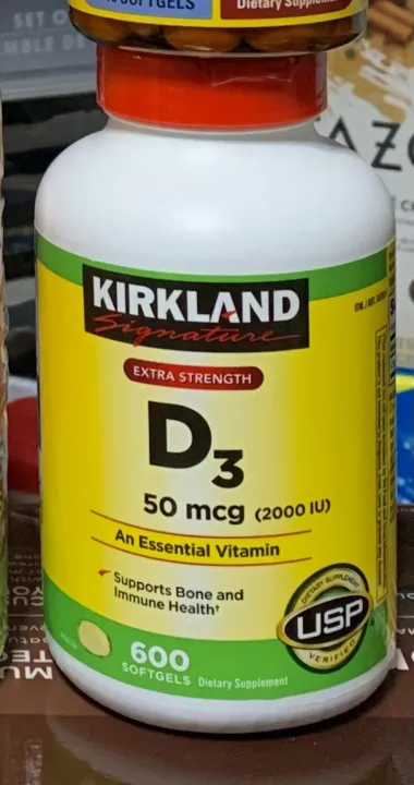 Kirkland Signature Vitamin D3 50mcg(1000IU) 600softgels/bot | Lazada PH