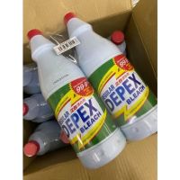 Depex 1000 ml(ยกลัง12ขวด) ผลิตภัณฑ์น้ำยาฟอกขาว น้ำยาซักผ้าขาว น้ำยาทำความสะอาด น้ำยาเอนกประสงค์ ขจัดเชื้อรา คราบน้ำมัน ซักผ้าขาวได้ดี