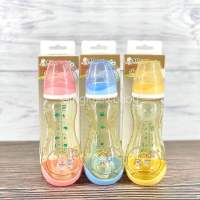 ขวดนม Attoon 8 ออนซ์คอแคบ สีชา Tritan Premium gold แพ๊ค 3 ขวด คละลาย