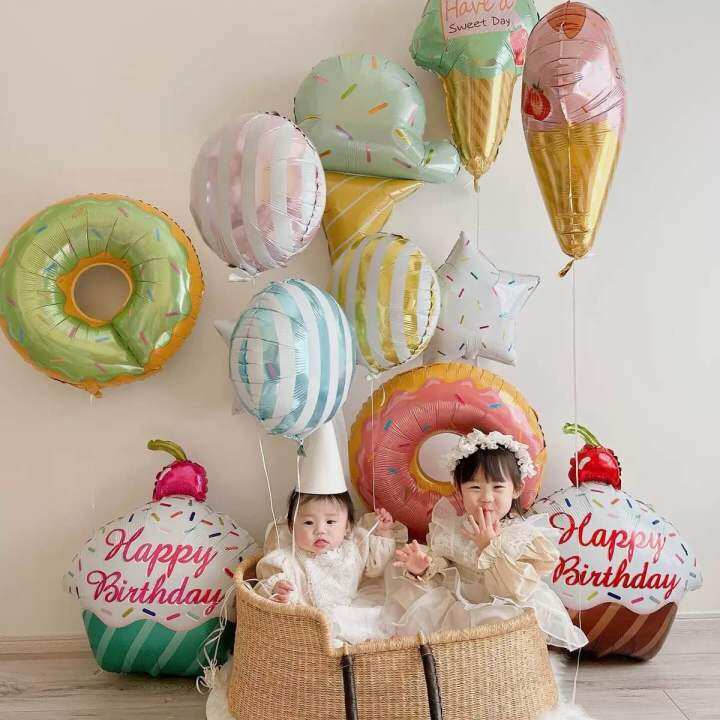 [SG Stock] new born birthday party girl boy twins decoration party set