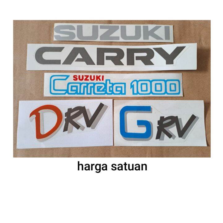 Sticker Carry stiker suzuki carry carreta 1000 drv grv / stiker suzuki carry | Lazada ...