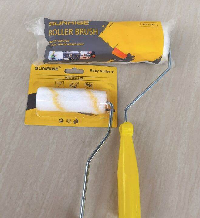 4"mini cotton roller & 7" roller brush Smooth surface.special for oil