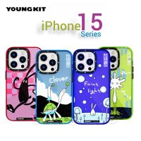 Youngkit New iPhone 15 เคสกันกระแทกพิมพ์ลาย