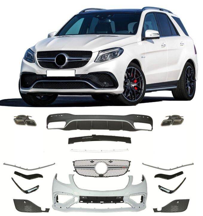 Mercedes Benz W166 Suv 2015 2018 Gle63 Amg Bodykit Body Kit Front Rear Bumper Grill Exhaust 7420