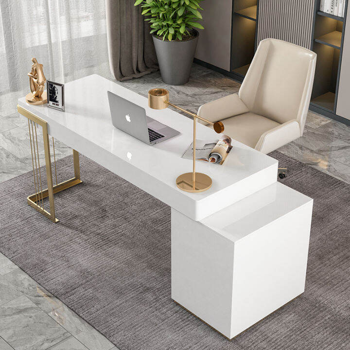 Light Luxury Plastic Beauty Design Office Computer Desk Medical Beauty ...