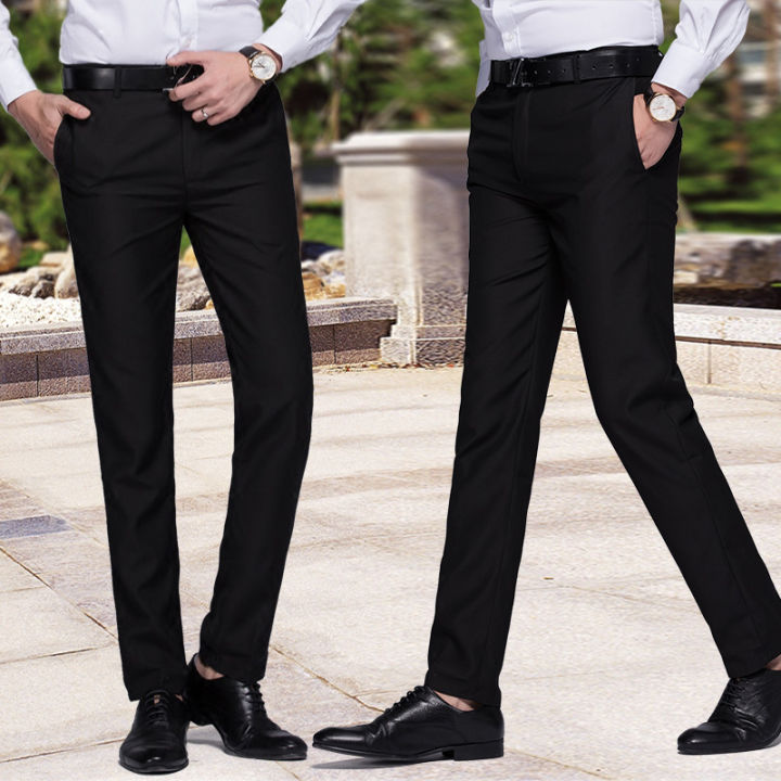 Black Stretch Euro Slim Fit Suit Pants - Jim's Formal Wear – Jim's Formal  Wear Shop
