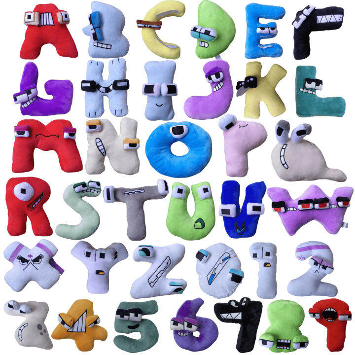 Alphabet Lore Letters Plush Toy Stuffed Animal Plushy Doll Toys Kids Gifts