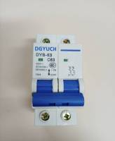 เซอร์กิต เบรกเกอร์ DGYUCH DYB-63-2P-63A เซอร์กิตเบรกเก้อร์ 2P-63A สินค้าพร้อมส่ง