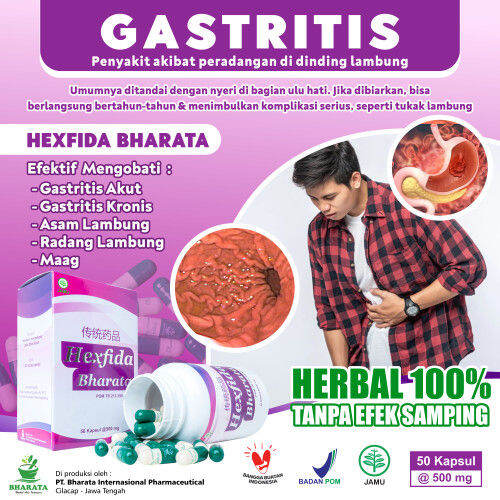 OBAT HERBAL Hexvida Bharata Efektif Mengatasi MAGH Gastritis Asam ...