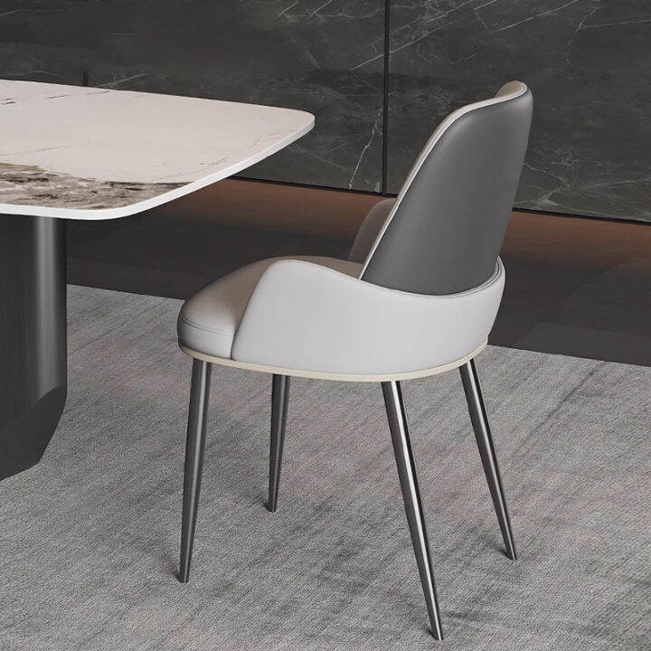 Italian Style Minimalist Dining Chair Modern Minimalist Small Apartment ...