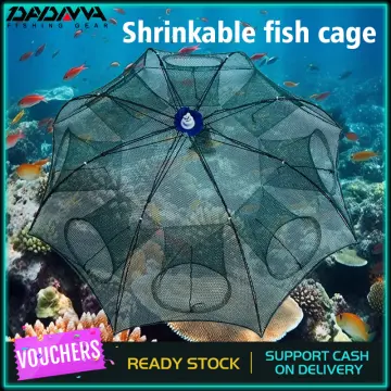 Folding Umbrella fish Net Shrimp Cage Crab Fish Trap Cast Fish Net