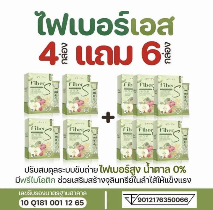 ไฟเบอร์เอส-4แถม6-โปรสุดคุ้ม-ดีท็อก-ลดพุง-ลดไขมัน-ลดน้ำหนัก-ล้างลำไส้-ดีท็อกแบบชงดื่ม