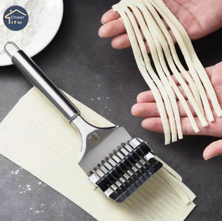 Kitchen Vanilla Noodle Cutter Stainless Steel Manual Noodle Cutting