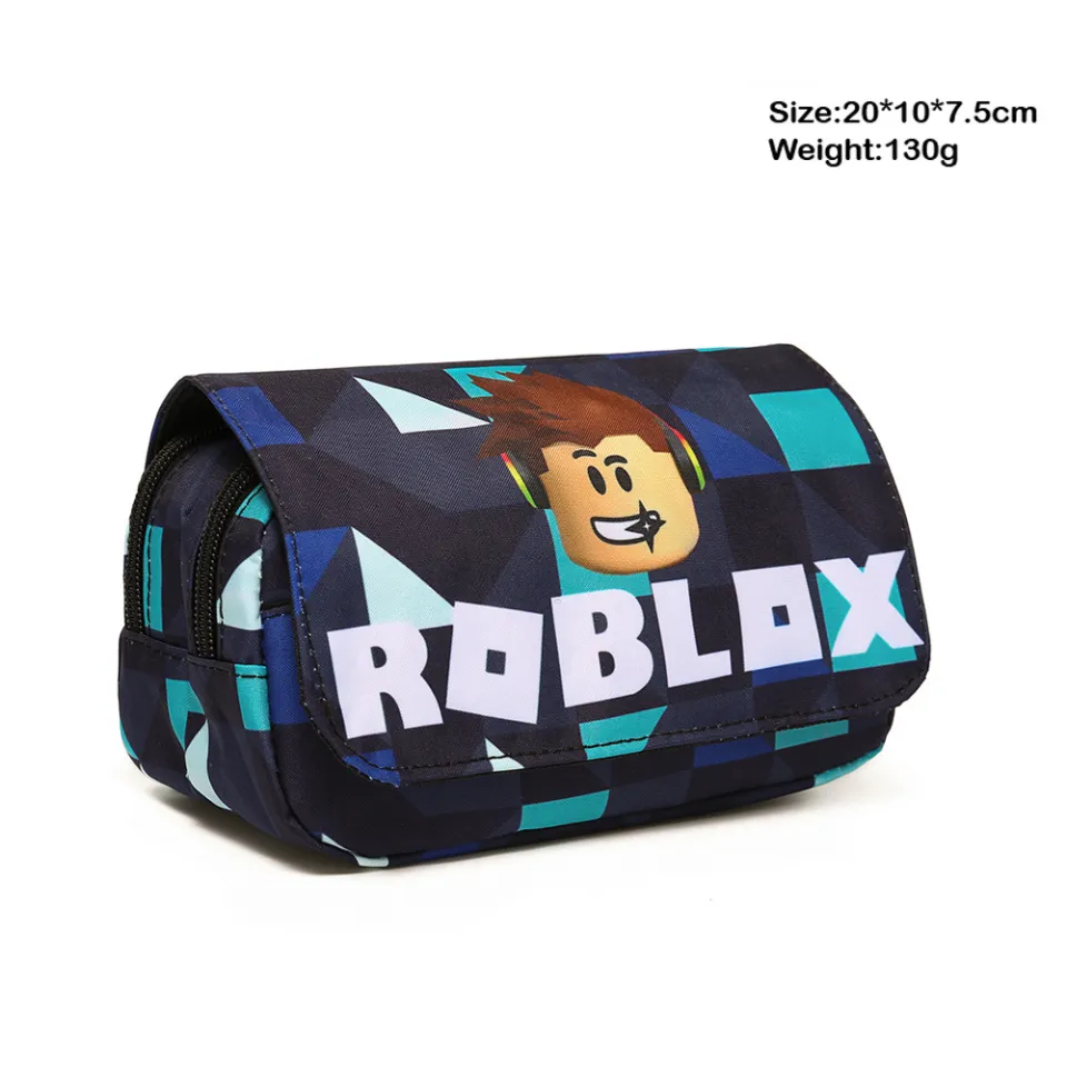 ROBLOX-Double-Layer Pencil Case, Pencil Case, Atualizar produtos de  impressão completa, alunos periféricos, primários e secundários, presentes