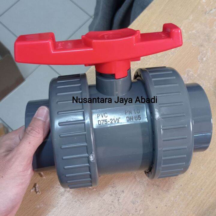 Ball Valve Stop Kran True Union Pvc Socket Double Watermur