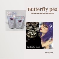 Butterfly pea สีไม่เลอะเสื้อผ้า(ในเซตมีแค่สี) ทรีทเม้นท์เปลี่ยนสีผม ฟอกขาวก่อนลงสี ทักแชทสอบถามได้ทุกขั้นตอน??