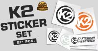 สติ๊กเกอร์ K2 ชุด 22 ดวง K2 STICKER SET 22 pcs.