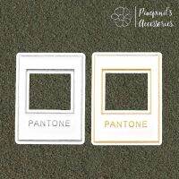 ʕ •ᴥ•ʔ ✿ พร้อมส่ง : เข็มกลัดลายการออกแบบเฟรมเวิร์ค "PANTONE" | "PANTONE" Framework Design Enamel Brooch Pin Set.