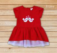 ?New ชุดเดรส ชุดกระโปรงเด็กหญิง สวยน่ารักมาก ผ้าดีมากๆ Sz,3-5t ⭐แบรนด์Aime