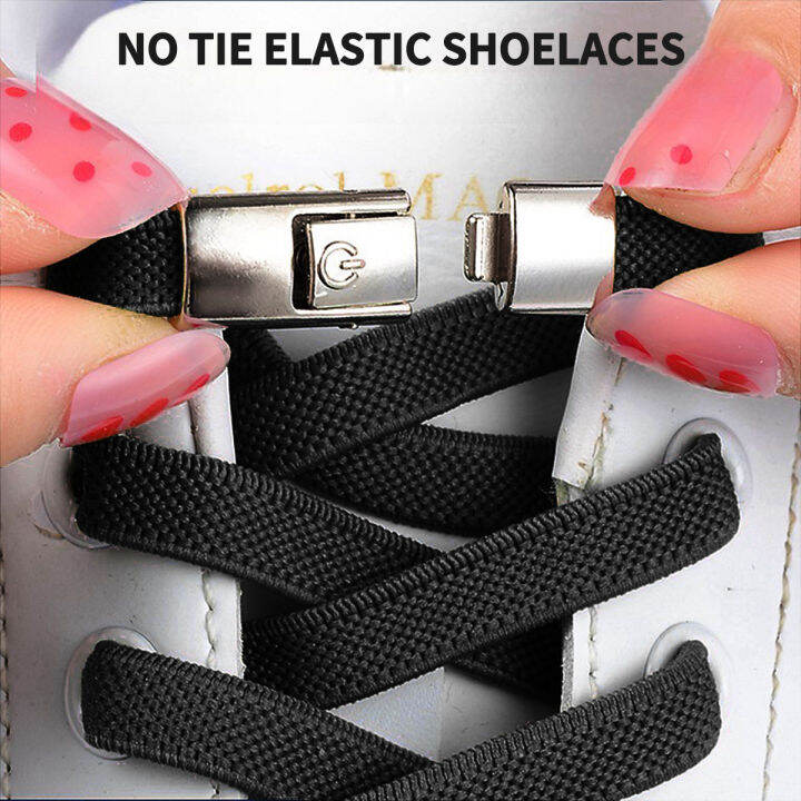 No Tie ShoeLace For Sneakers Press Lock Shoelaces Without Ties Quick