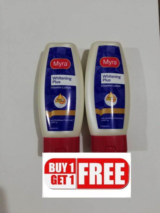 myra whitening PLUS lotion 100ml buy 1 take 1 Lazada PH