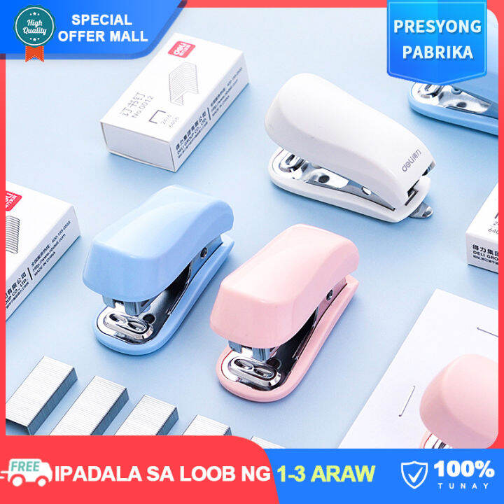 【Colorful Life】Cute Mini Stapler Set Portable Small Pocket Size