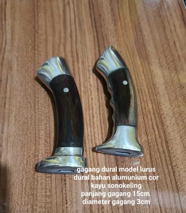 Terlaris Gagang Golok Dural Alumunium Model Lurus Dan Bergelombang