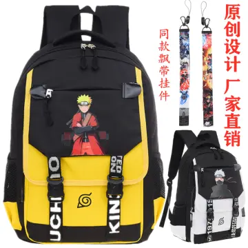 MXBC Anime Naruto Backpack School Bag Three-Piece Men's and