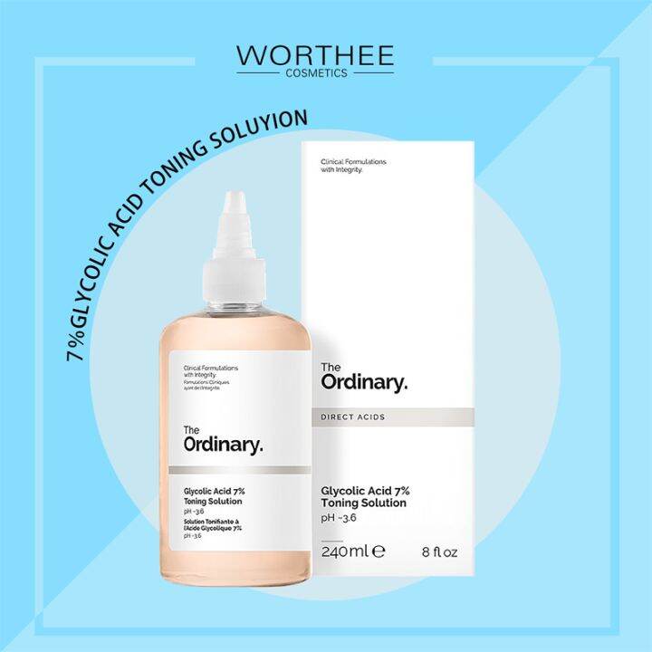 In Stock The Ordinary Glycolic Acid 7 Toning Solution Exfoliation