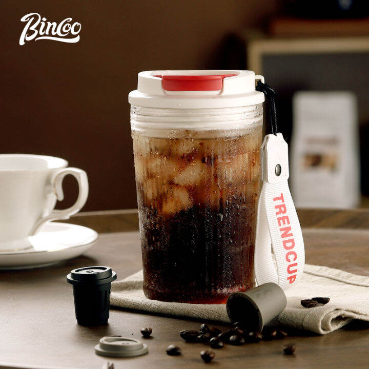 BINCOO Coffee Cup Water Bottle Glass Direct Drinking Mug