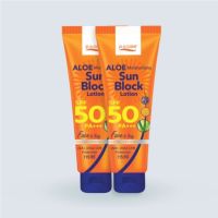 **แพ็คคู่เหลือ330บาท**P.O Care Sun Block Lotion SPF50 PA+++ (115ml) โลชั่นกันแดดสำหรับผิวหน้าและผิวกาย Exp.05/07/2025