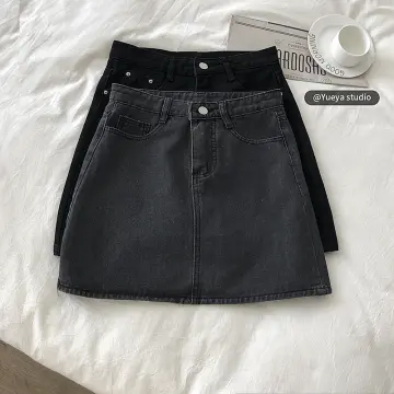 Black jean hotsell skirt outfit diy