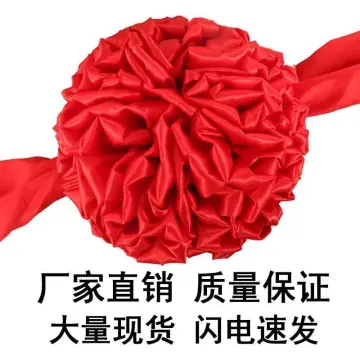 Grand Opening Red Cloth Flower Ball New Car Delivery Opening