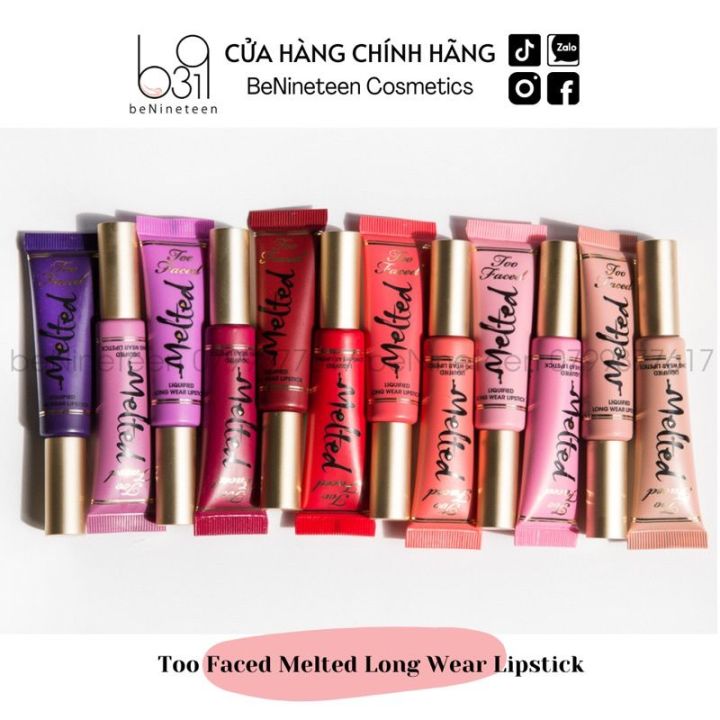 Sale Off 50%] Son Nước Too Faced Melted Long Wear Lipstick [Benineteen] |  Lazada.Vn