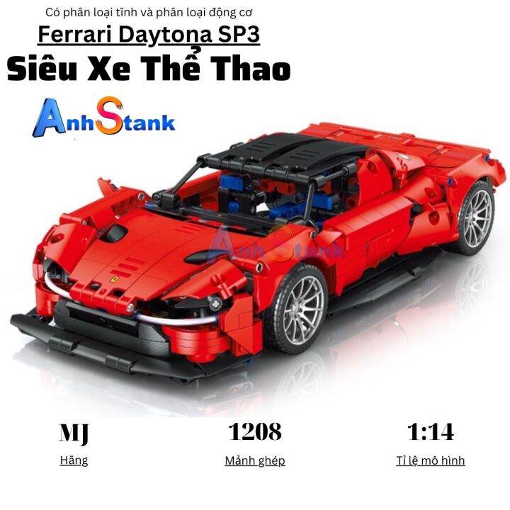 Hoàn tiền 10%]Mô hình lắp ráp siêu xe technic Ferrari Daytona SP3 tỉ lệ  1:14 SKU 8610 1208 chi tiết cung cấp và bảo hành bởi AnhStank | Lazada.vn