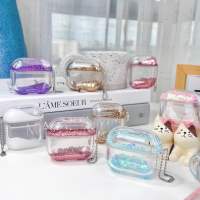 ?AirPods Gen3 พร้อมส่งในไทย AirPods case Gen1,2,pro เคสแอร์พอดตู้กากเพชร เคสตู้น้ำ ไหลได้ งานจริงสวยมาก ตู้น้ำกลิตเตอร์